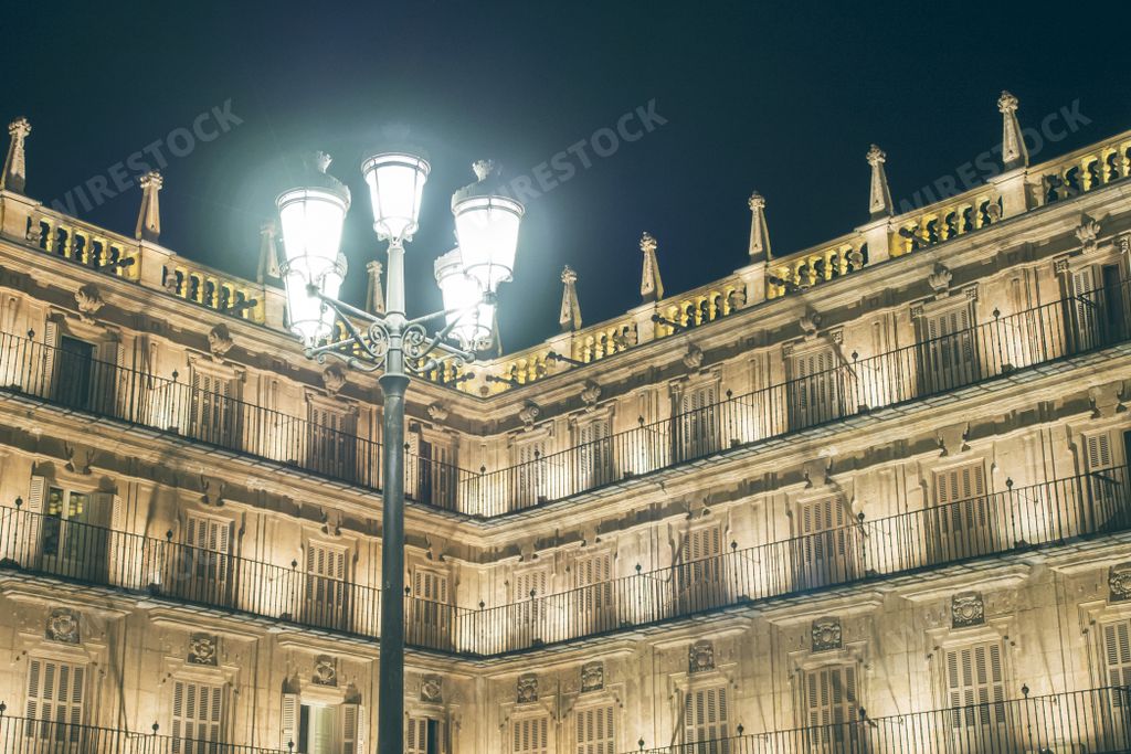 A view of the Plaza Mayor Salamanca in Spain