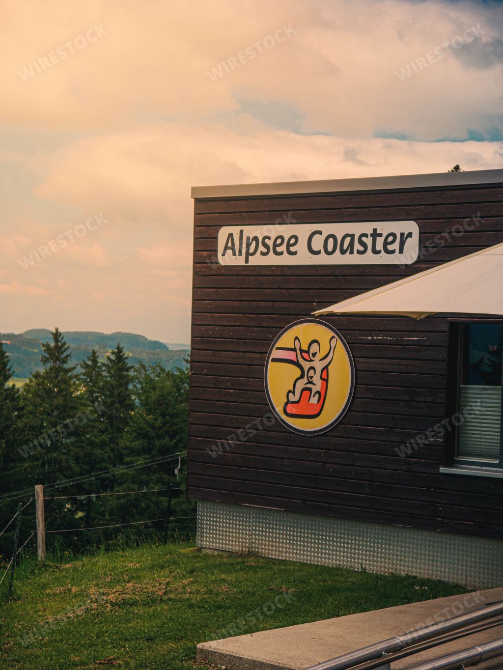 The start point of Alpsee Coaster. The summer toboggan run at Alpsee Bergwelt - the longest in Germany
