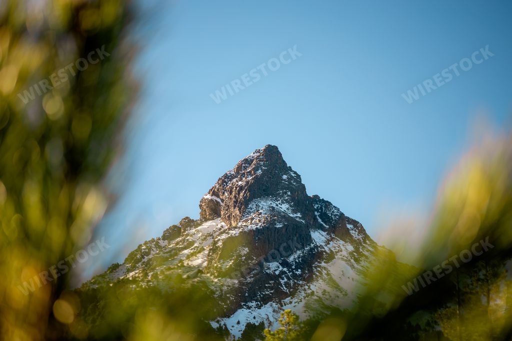 A Snow-covered mountain peak during daylight, Nevado de Colima National Park