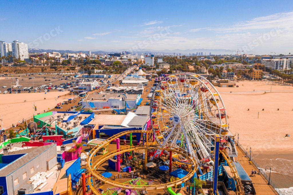 The Venice Beach Boardwalk in Los Angeles, California