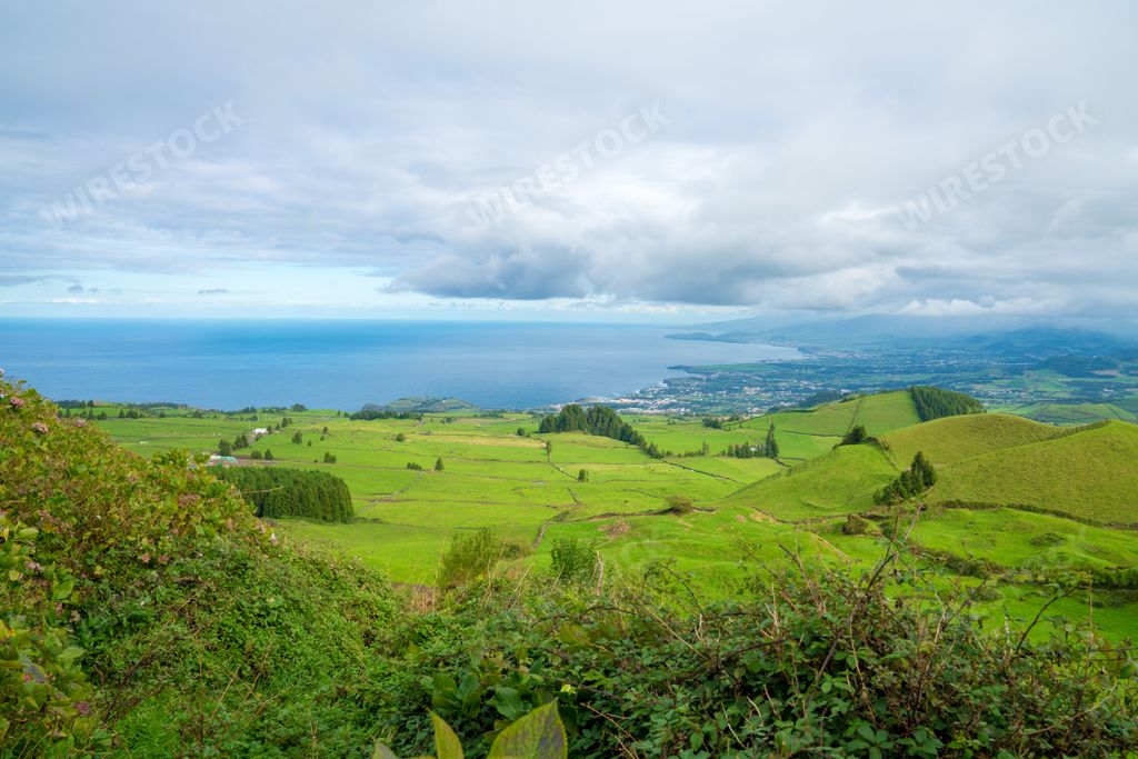 A serene nature of beautiful Azores, Portugal