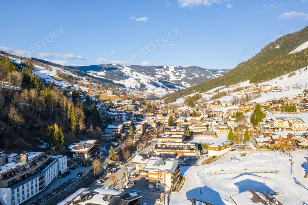 A breathtaking view of beautiful snow-covered mountains at daytime
