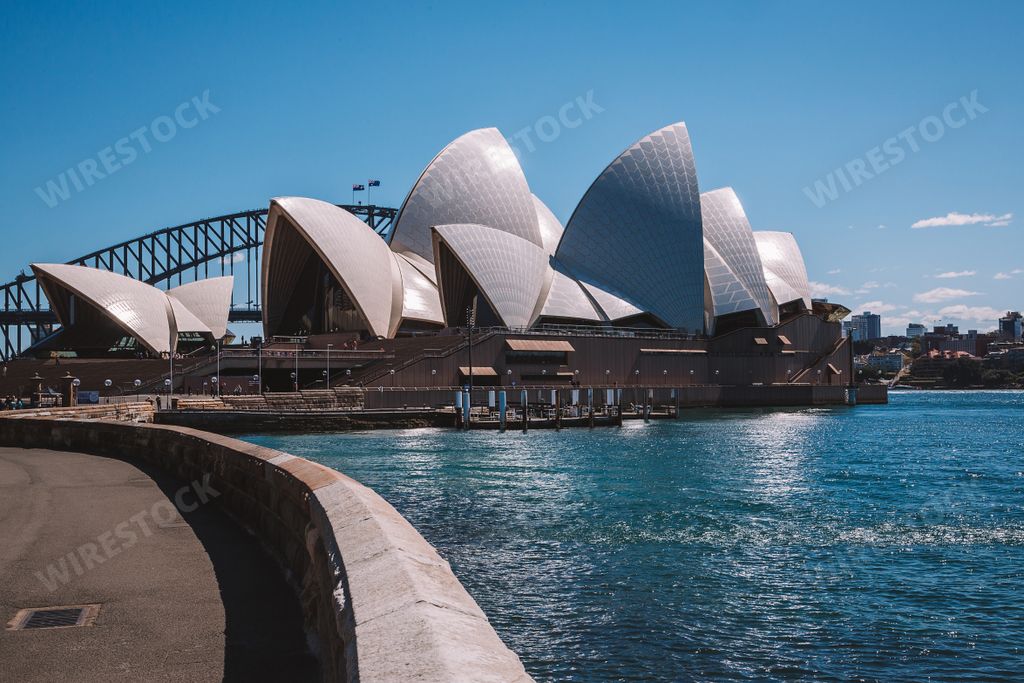 A closeup shot of the Sydney Opera House in Australia
