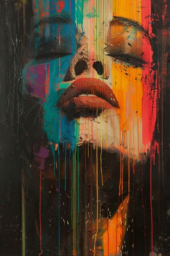 絵画 RED face 葛飾北斎による浮世絵「Red Fuji」
