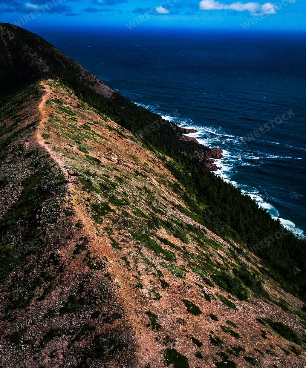 The Kauzmann Trail near Bay Saint Lawrence, Cape Breton Island, Nova Scotia, Canada