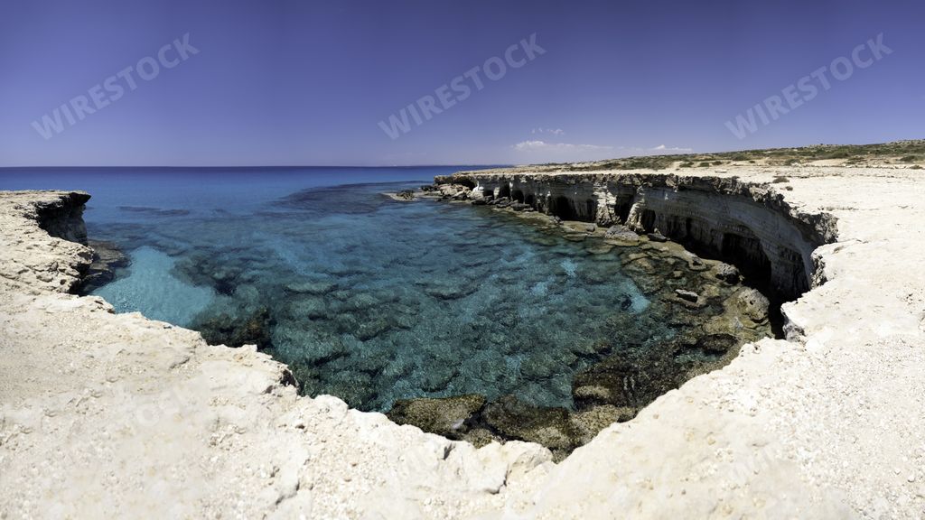 An amazing shot of the Cape Greco National Forest Park in Ayia, Cyprus