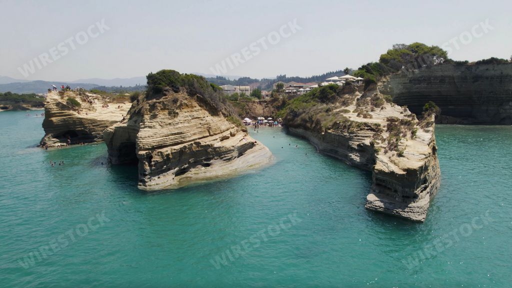 Charming view of the famous Channel of Love, Sidari, Corfu, Greece