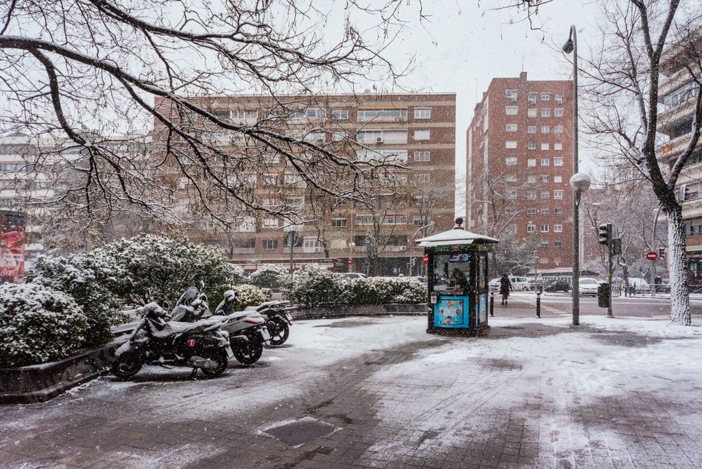 La nevada del siglo en Madrid. The snow of the century in Madrid.