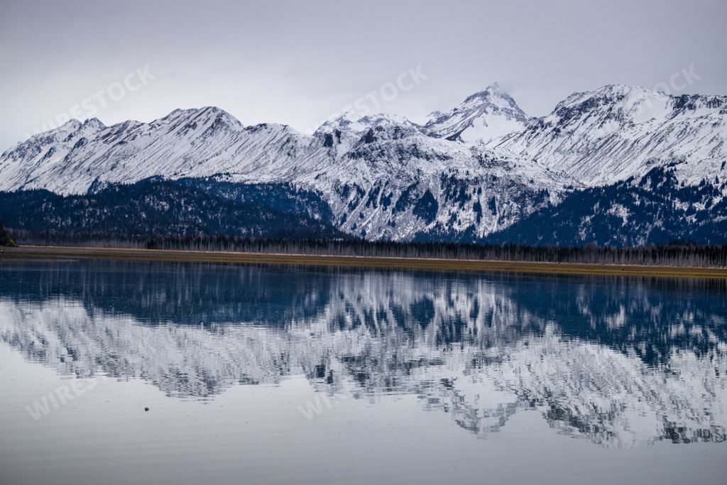 The Mountains surrounding Kachemak Bay near Homer, Alaska
