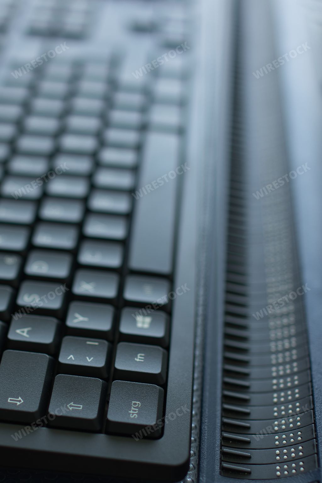 keyboard for visually impaired, braille keyboard, handicapped office