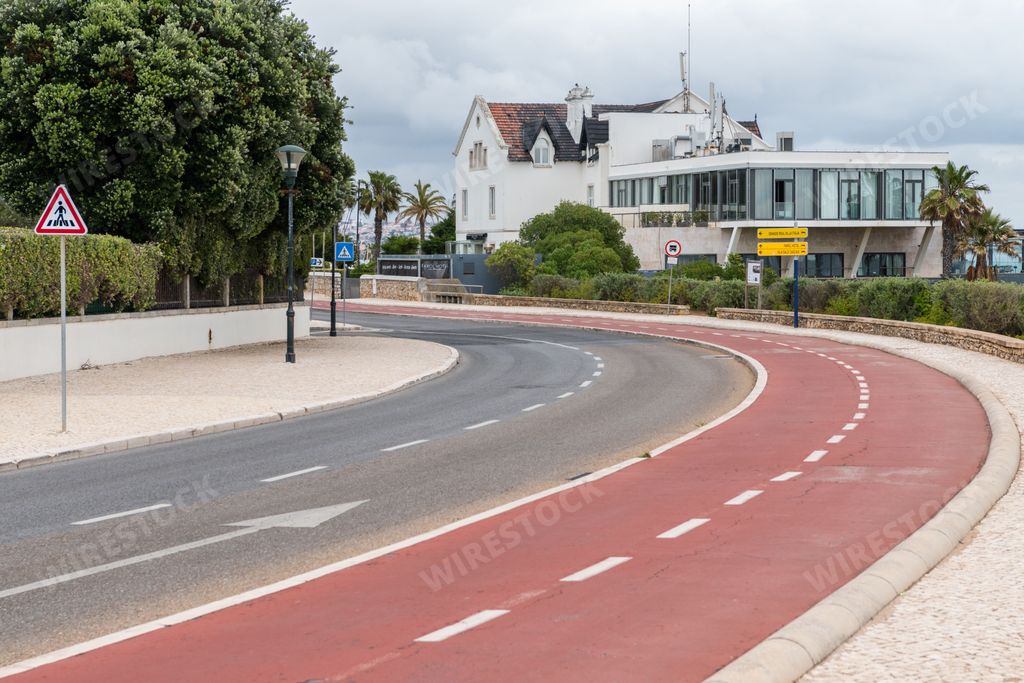The landscape of the 5-star Farol Hotel in the riverside area of Cascais, Portugal