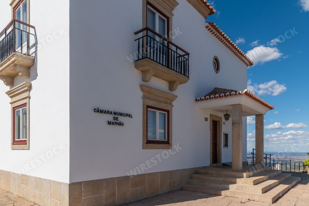 The Town Hall in the village of Marvao in the district of Portalegre, Portugal