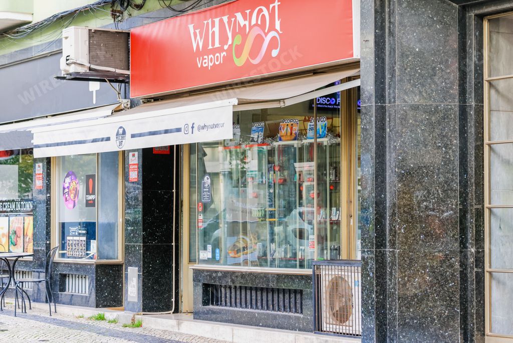 The electronic cigarette shop of the company Why Not Vapor in Lisbon, Portugal