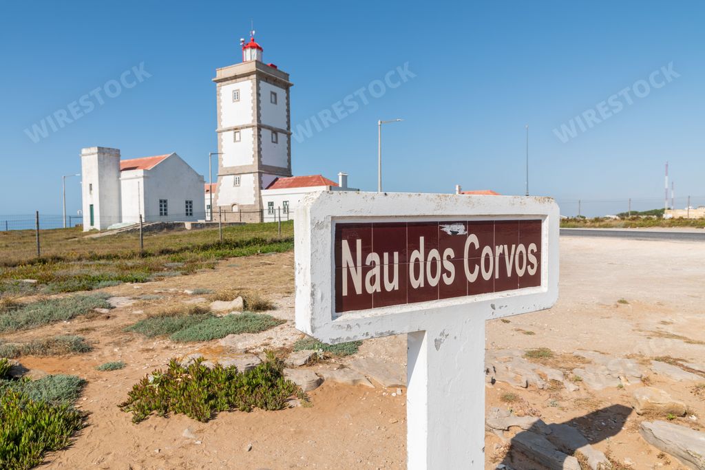 The Cabo Carvoeiro Lighthouse in Peniche, Portugal