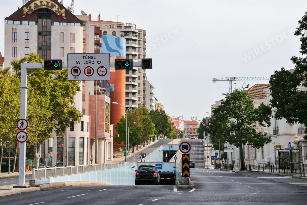 Tunnel on Avenida Joao XXI that has been operating for 25 years in the city of Lisbon