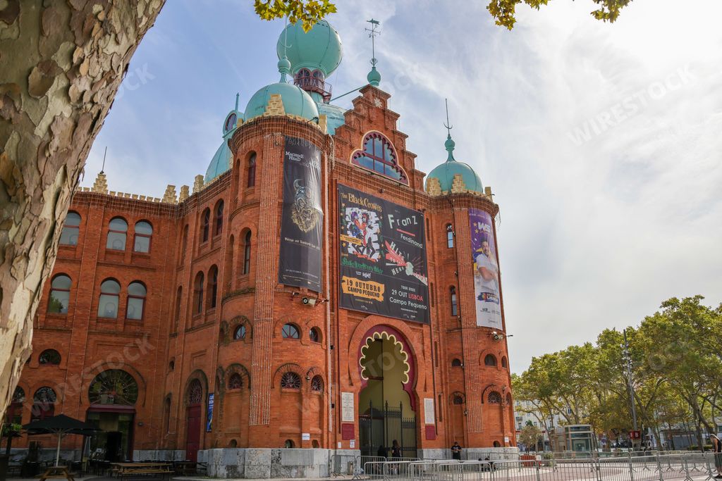 The historic Campo Pequeno Bullring in Lisbon, Portugal