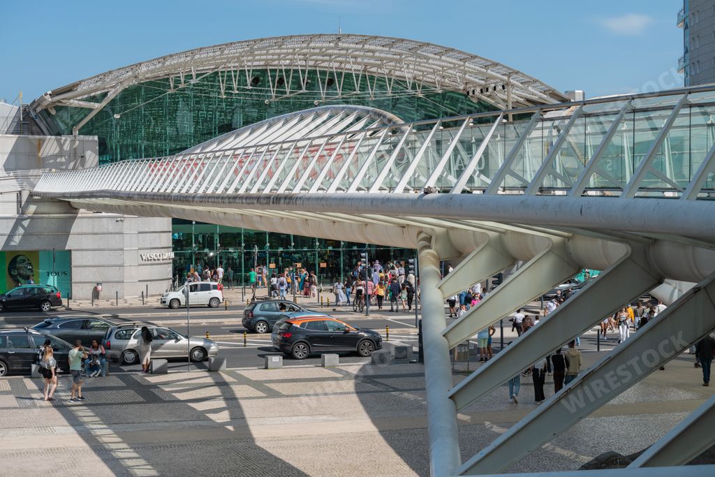 The entrance to Vasco da Gama shopping center in Parque das Nacoes