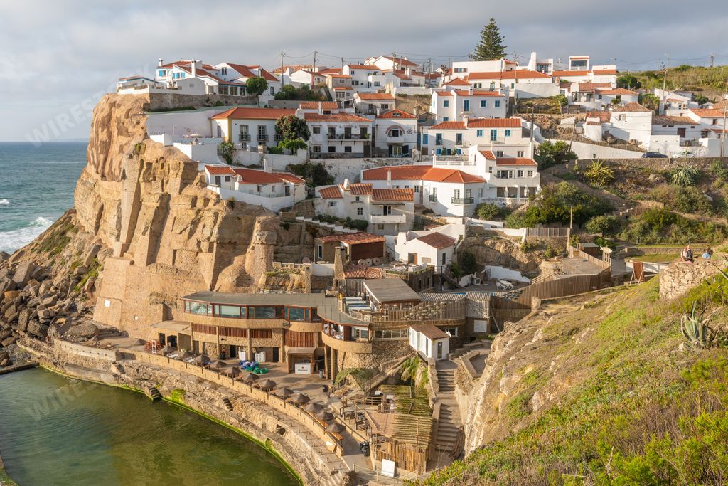 A beautiful shot of the village of Azenhas do Mar in Sintra, Portugal