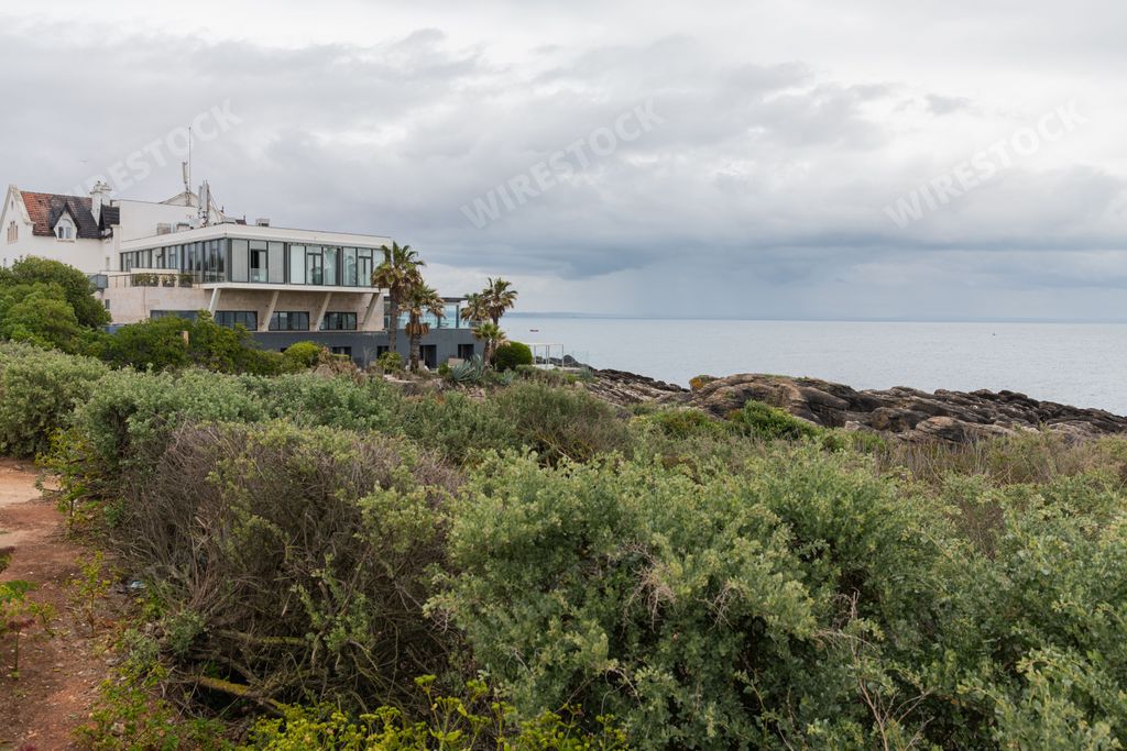 A view of the 5 star Farol Hotel in the riverside area of Cascais, Portugal