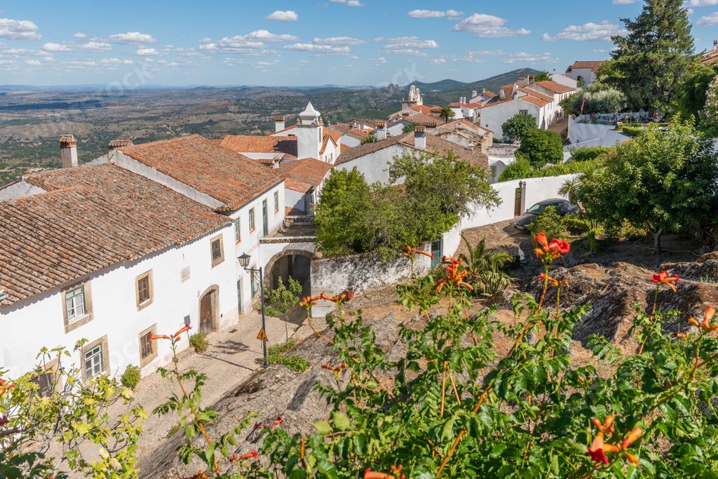 The medieval village of Marvao in the district of Portalegre, Portugal