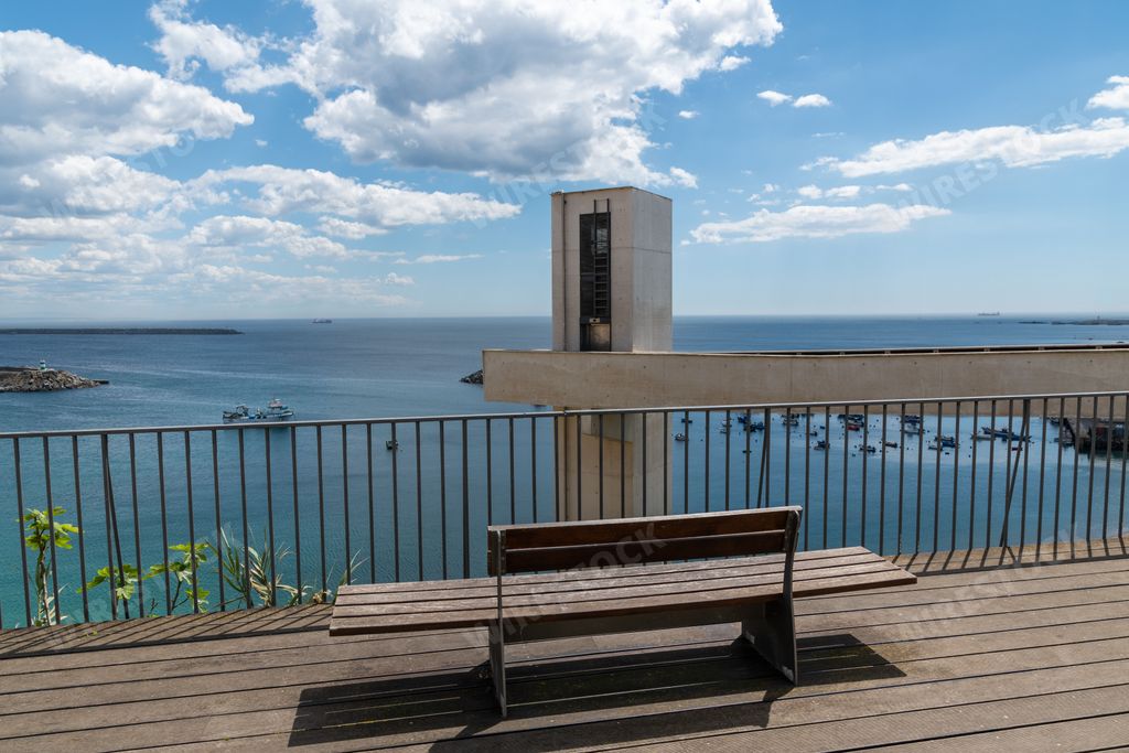 A view over the Penedos da India Elevator in Sines, Portugal