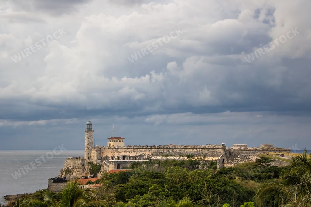 The fortress of Castillo de Los Tres Reyes Magos del Morro in Havana, Cuba