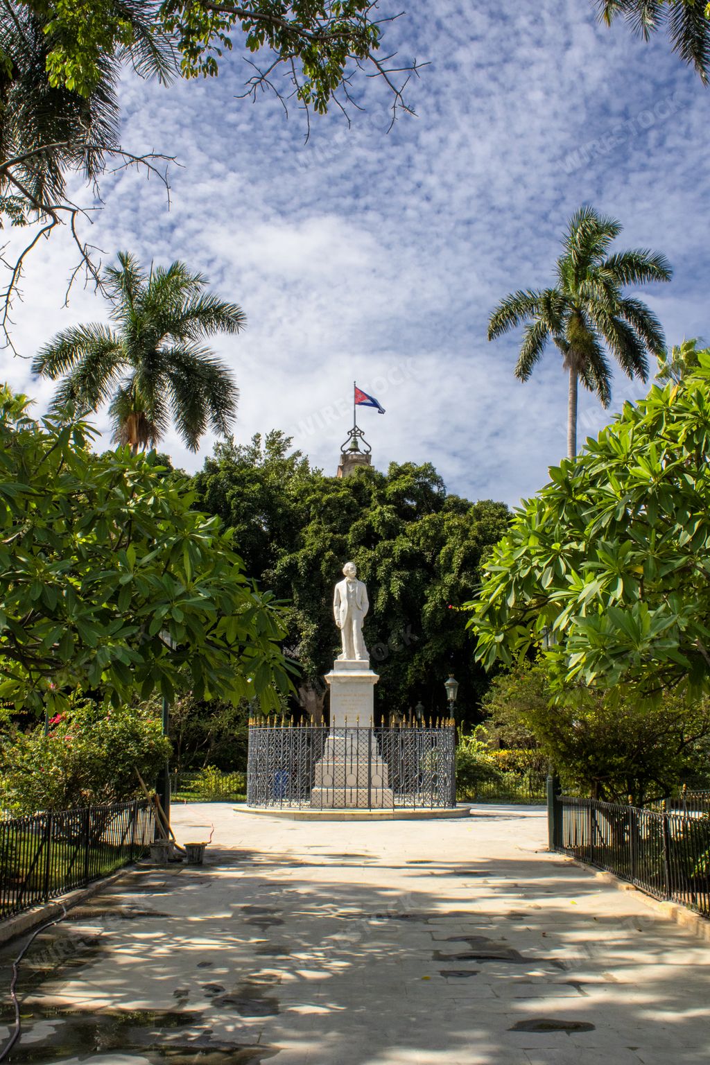 The Statue of Carlos Manuel de Cespedes in Havana, Cuba