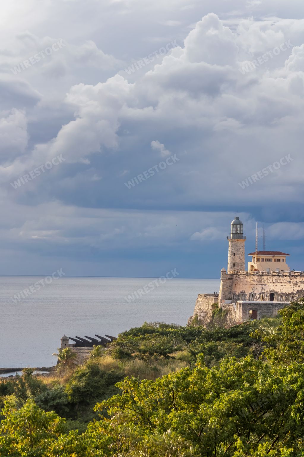 The fortress of Castillo de Los Tres Reyes Magos del Morro in Havana, Cuba