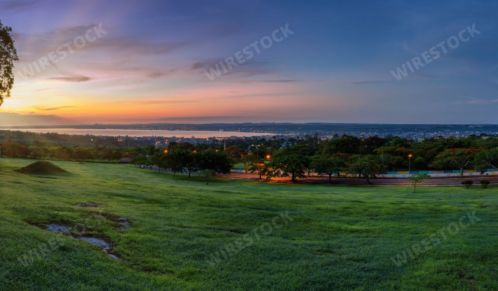 A scenic view of the Matanzas city in Cuba from the Monserrate mountain