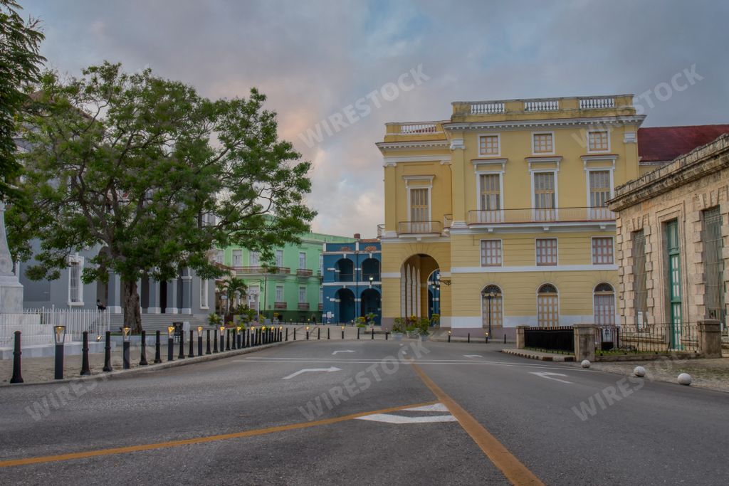 A mesmerizing view of the Square Plaza de la Vigia, Matanzas, close to Varadero, Cuba