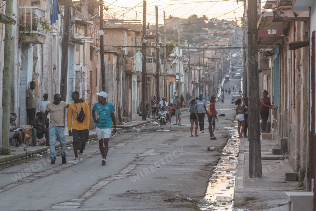 The everyday life of the Cuban people on the streets of the province of Matanzas city