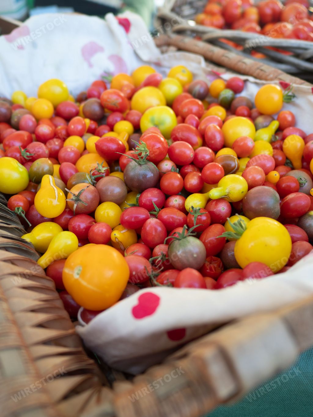 A fresh fruits on a basket
