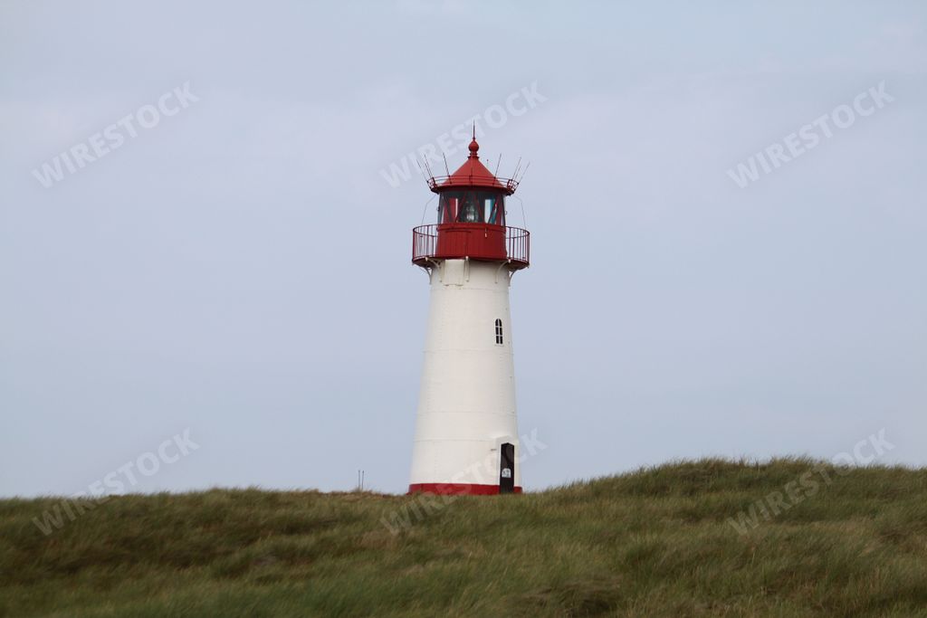 The Leuchtturm List West lighthouse in Germany