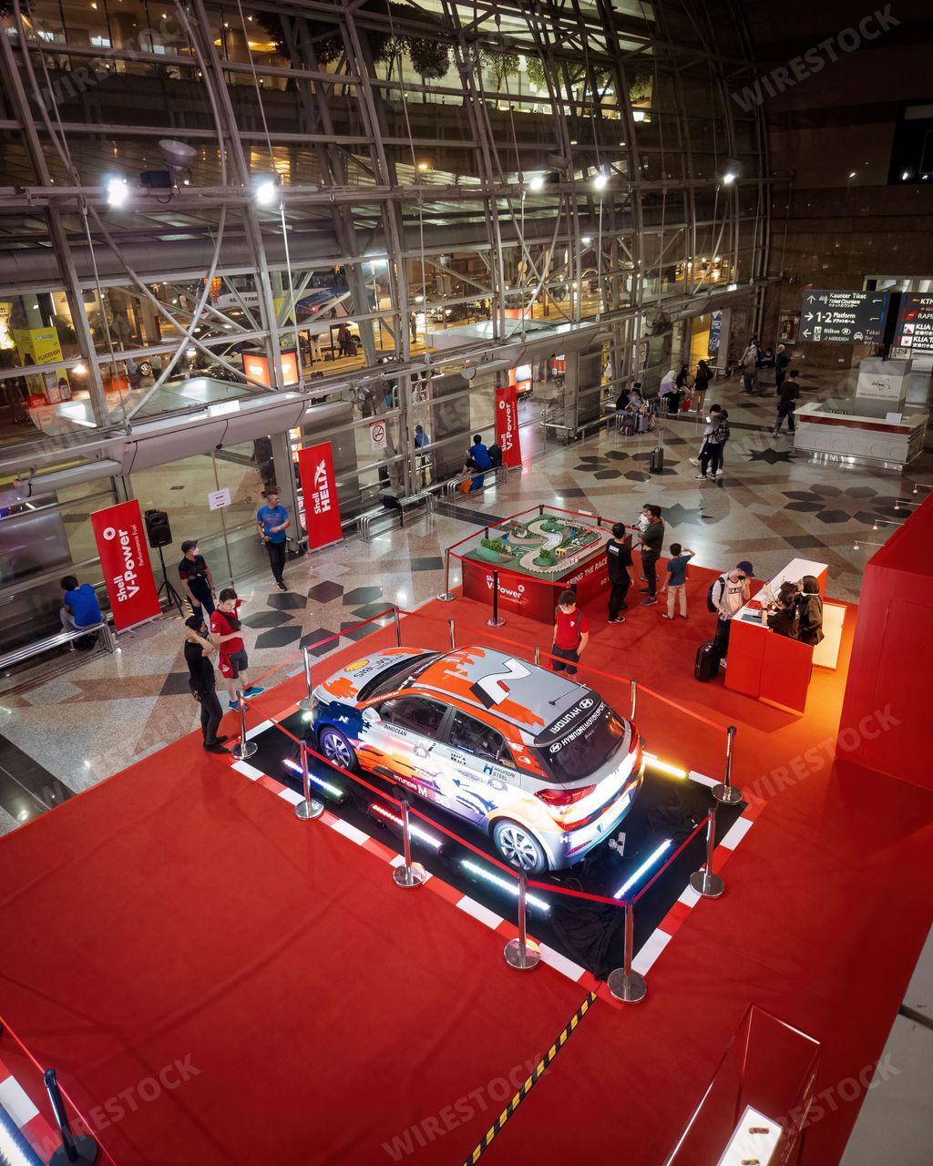 Shell Motorsport Remote Car Collection Roadshow with real car exhibition.