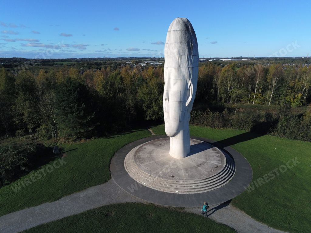 A beautiful shot of The Dream sculpture in St Helens in the United Kingdom