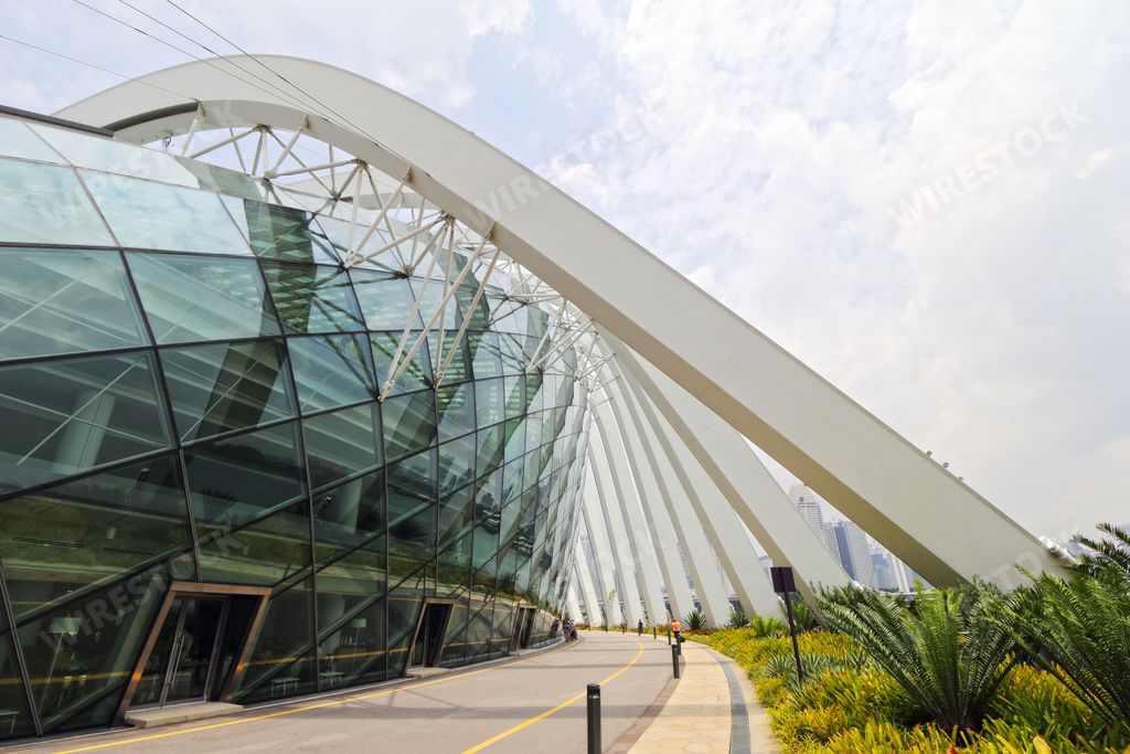 A scenic view of Gardens by the Bay Singapore