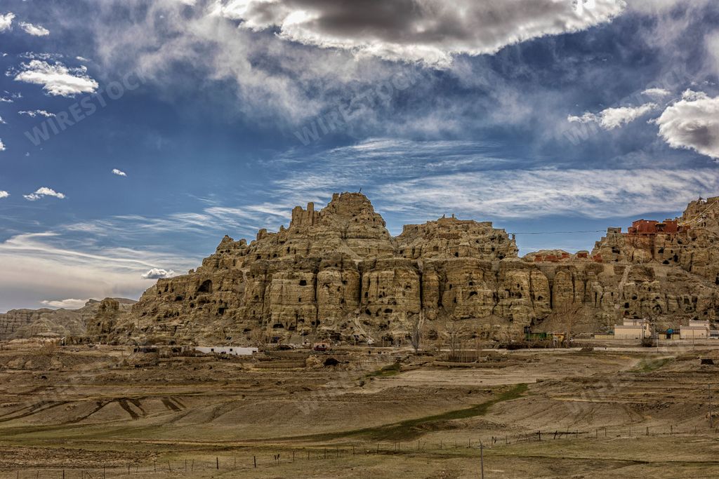 A beautiful landscape of Dongga Ruins in Tibet, China