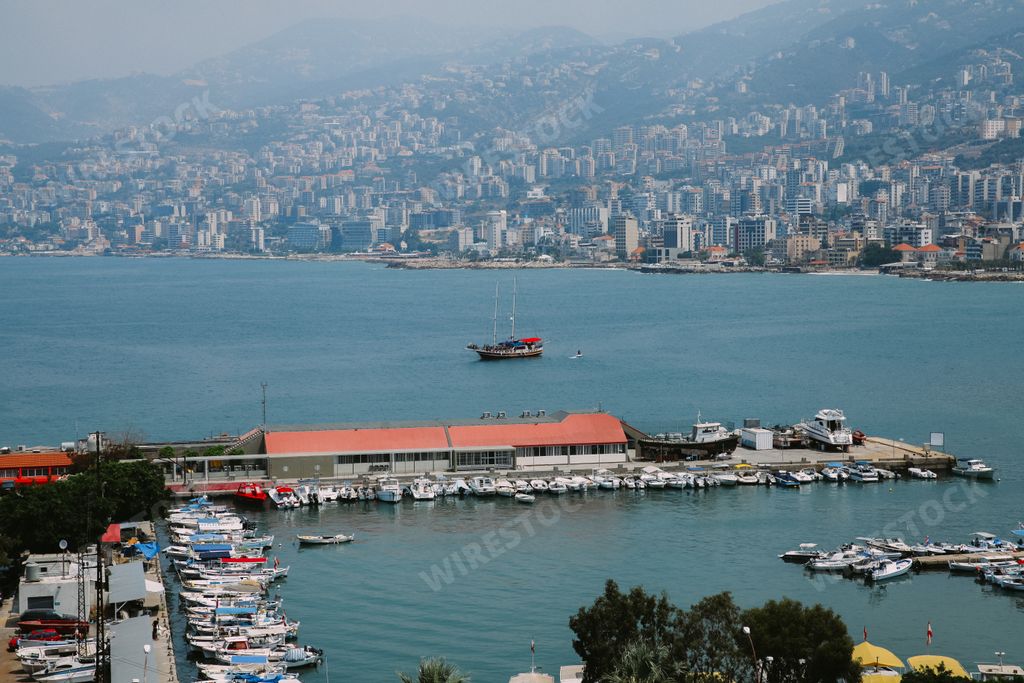 A breathtaking aerial view of Beirut city, Lebanon