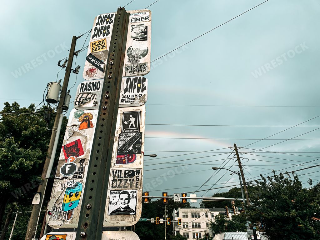 The colorful and full of characters Little Five Points district in Atlanta, Georgia
