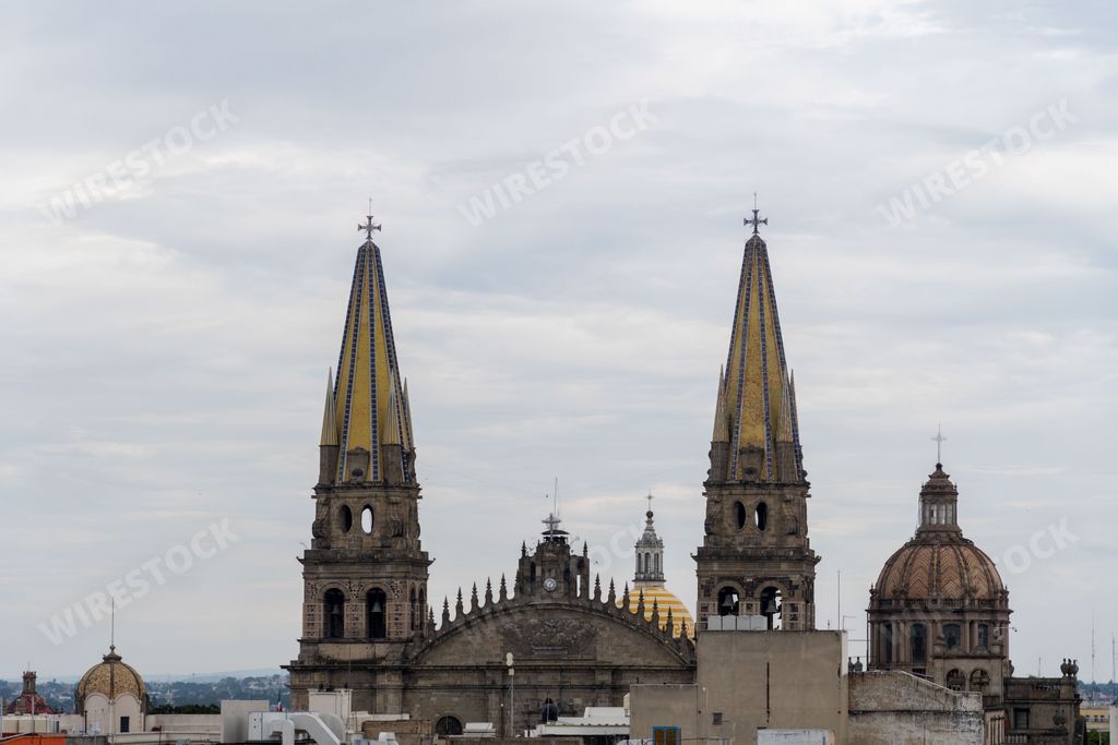 A view of the Guadalajara Cathedral in Mexico