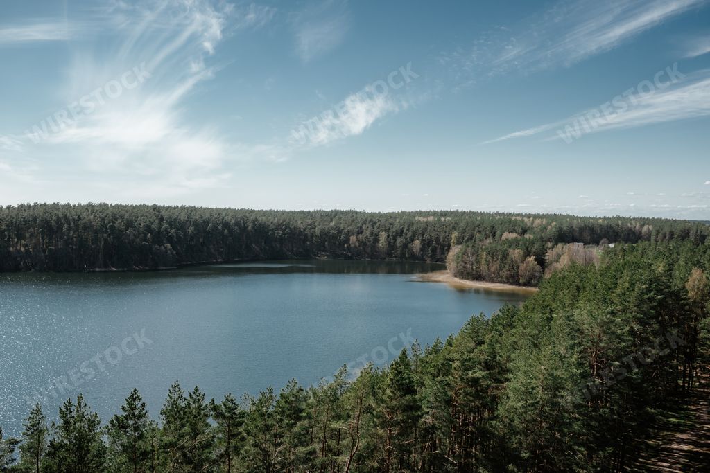 A beautiful landscape of Labanoras regional park in Kamuze, Lithuania