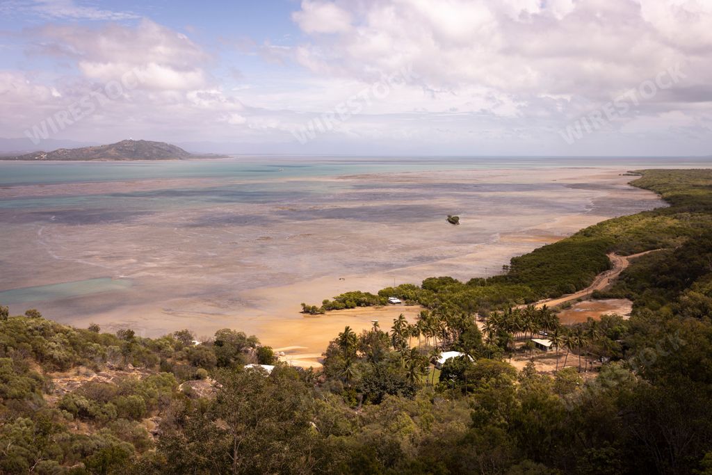 A stunning view overlooking Picnic and Cockle Bays on Magnetic Island in Townsville, Australia