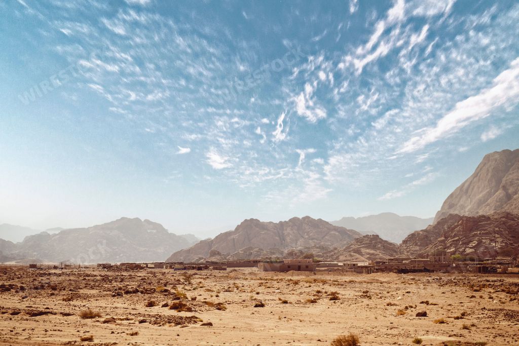 The famous Mount Sinai in Egypt on a sunny day