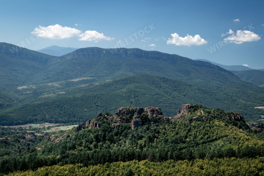 A landscape of Belogradchik Fortress in Bulgaria