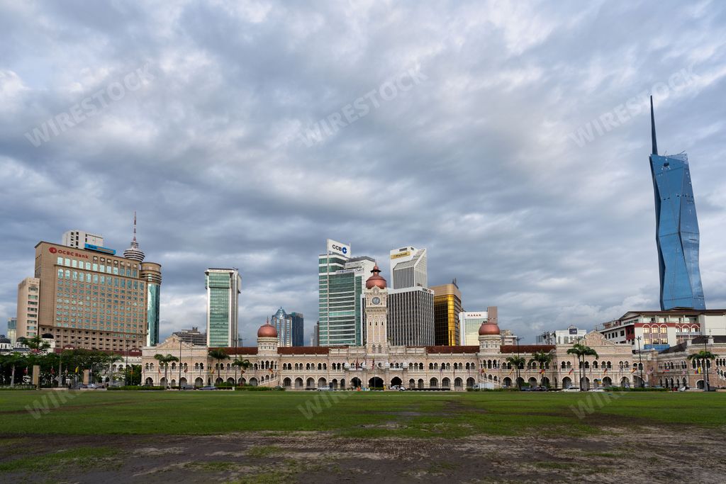 The Sultan Abdul Samad building in front of the Merdeka Square in Jalan Raja, Kuala Lumpur Malaysia