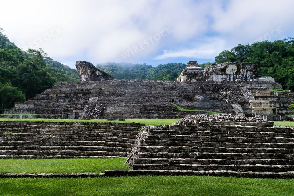 The Palenque archaeological site in Mexico