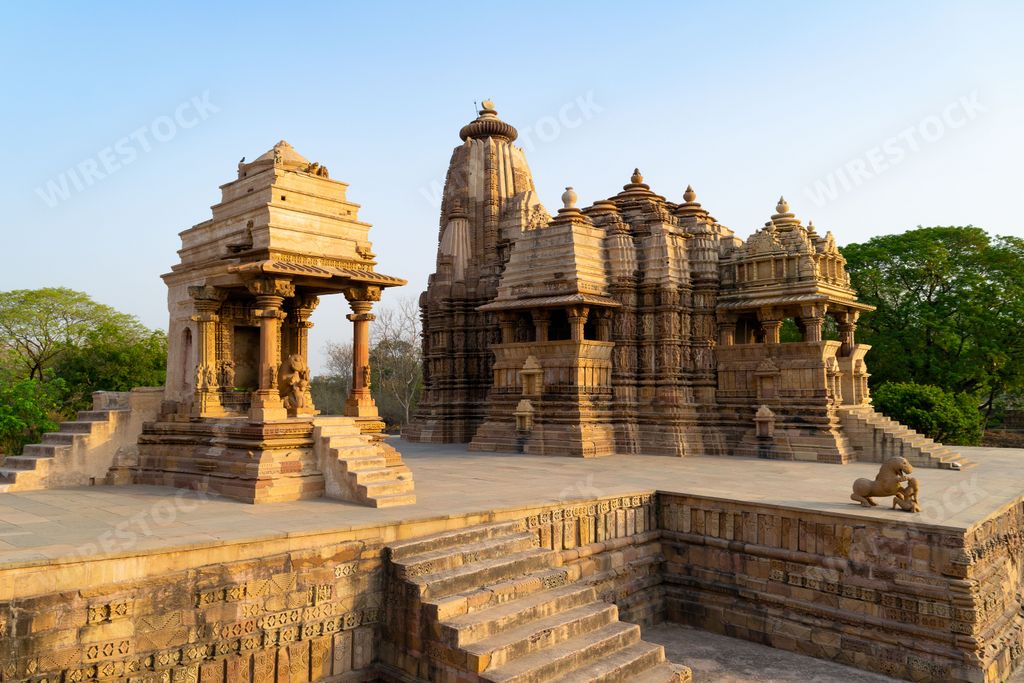 The Devi Jagadambi and Matrugaya Kshetra temples in Khajuraho, India