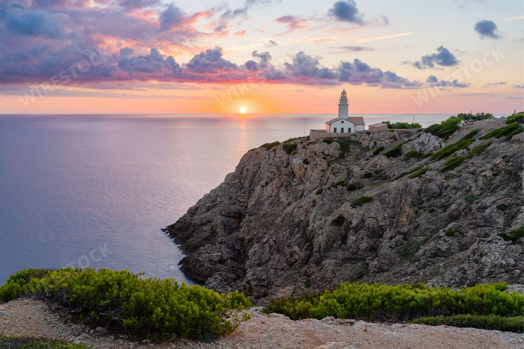 The Far de Capdepera, Capdepera lighthouse, in Mallorca (Majorca), Balearic Islands, Spain