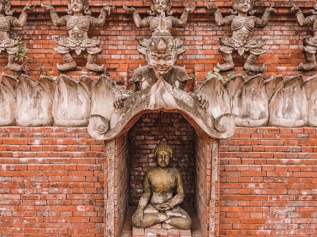 The famous Shwedagon Pagoda in Xishuangbanna, Yunnan, China