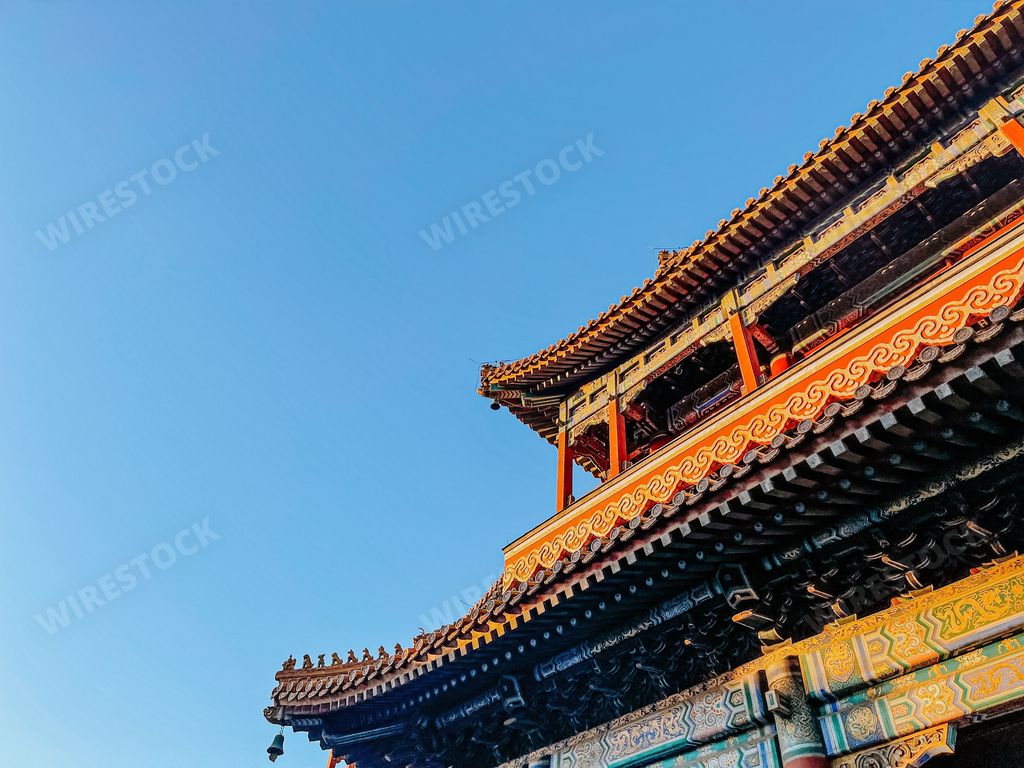 A beautiful shot of ancient Chinese architecture